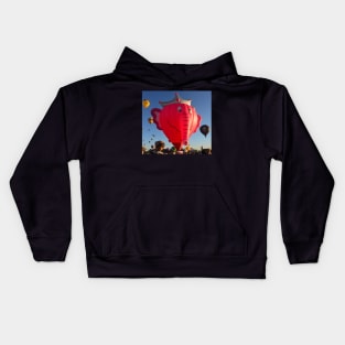 Pink Elephant at the fiesta Kids Hoodie